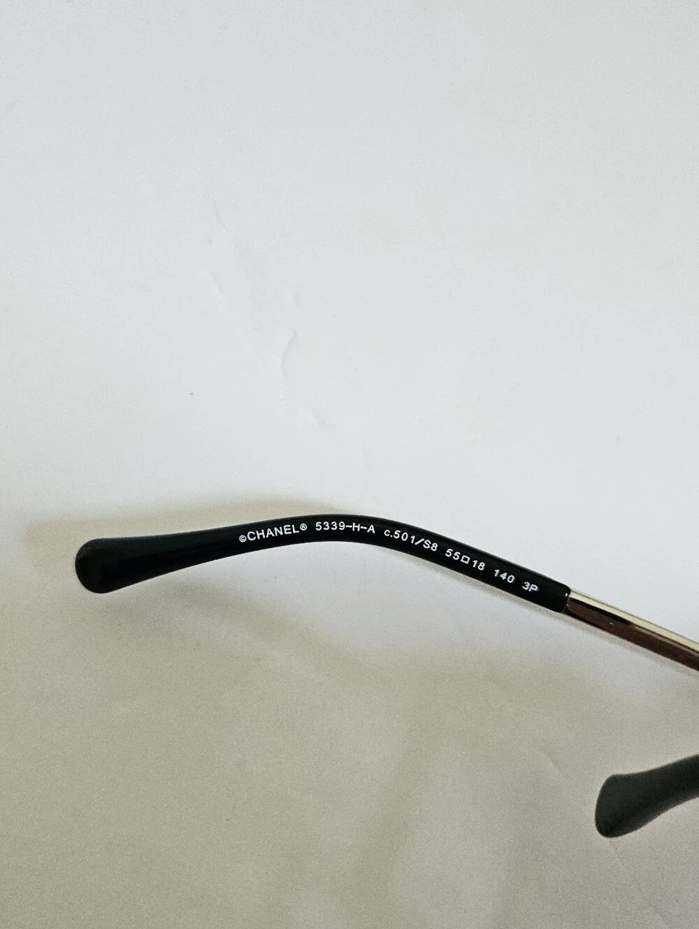 Chanel Acetate Butterfly Winter Pearl Sunglasses 5339-H Black